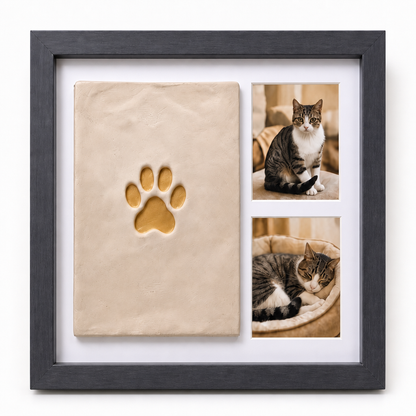 Marco Huella de Gato en Arcilla